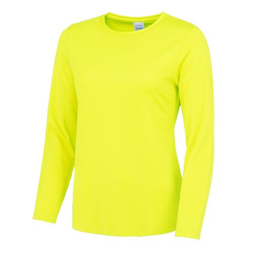 Awdis Just Cool Women's Long Sleeve Cool T Electric Yellow